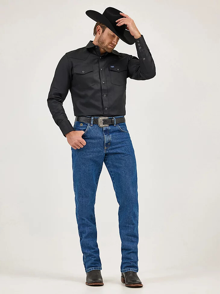 jean de corte vaquero george strait de corte relajado denim piedra de peso pesado