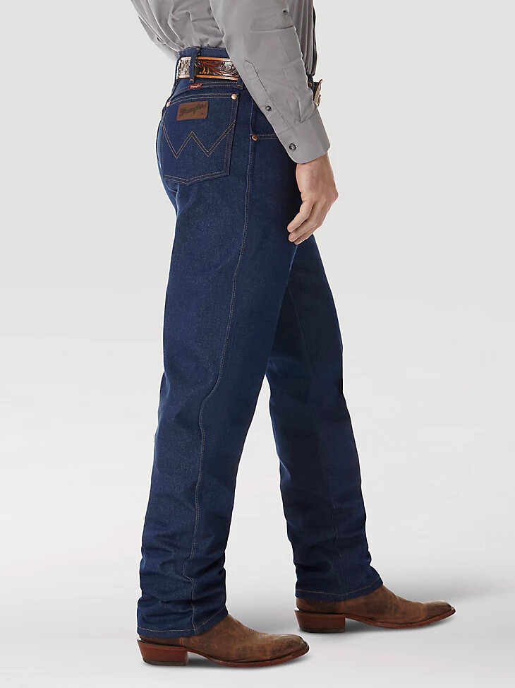 vaqueros rígidos wrangler cowboy cut de corte relajado color índigo rígido