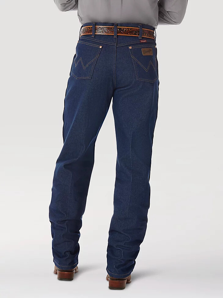 vaqueros rígidos wrangler cowboy cut de corte relajado color índigo rígido