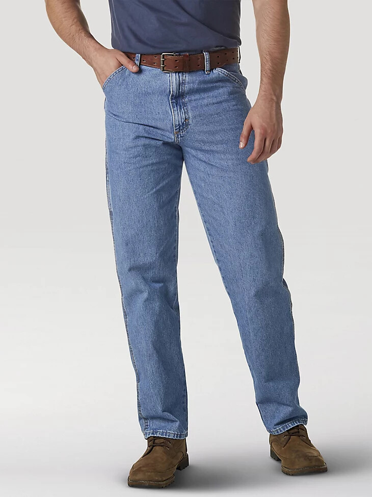 vaqueros de carpintero wrangler rugged wear vintage indigo