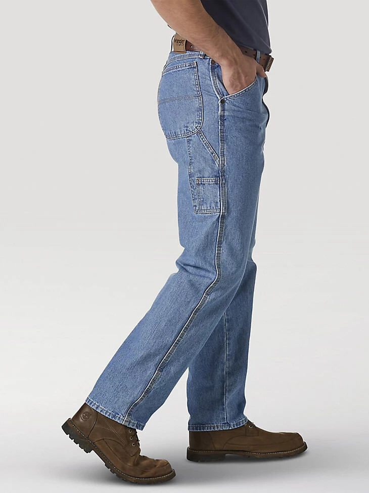 vaqueros de carpintero wrangler rugged wear vintage indigo