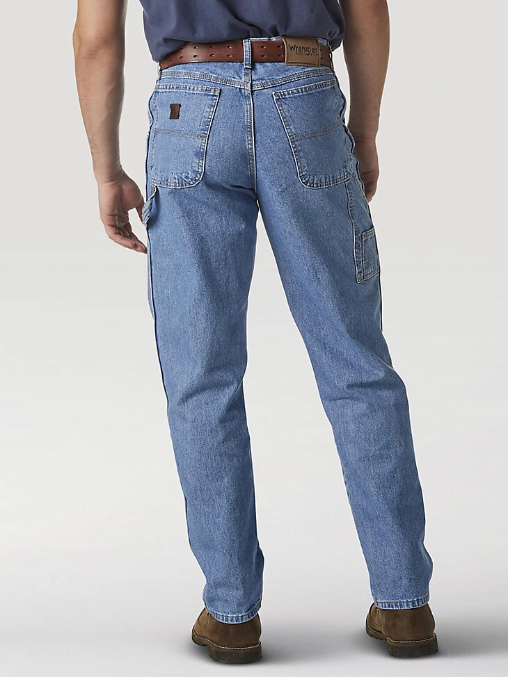 vaqueros de carpintero wrangler rugged wear vintage indigo