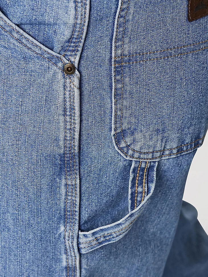 vaqueros de carpintero wrangler rugged wear vintage indigo