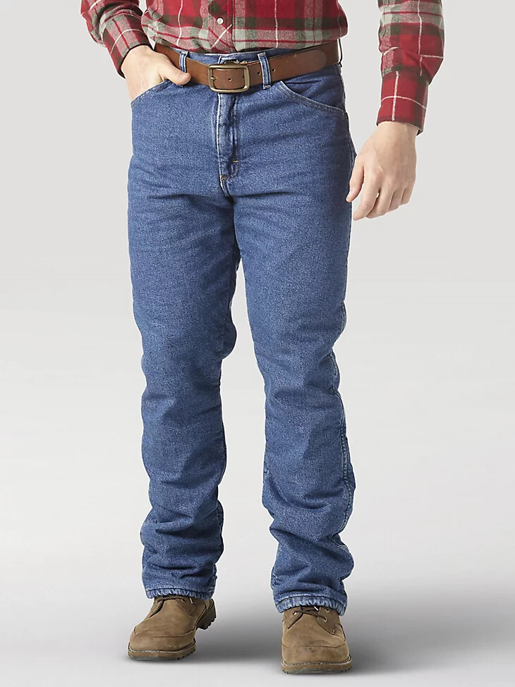 vaqueros térmicos wrangler rugged wear lavados a la piedra
