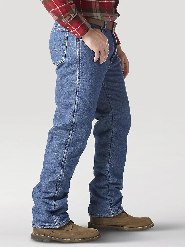 vaqueros térmicos wrangler rugged wear lavados a la piedra