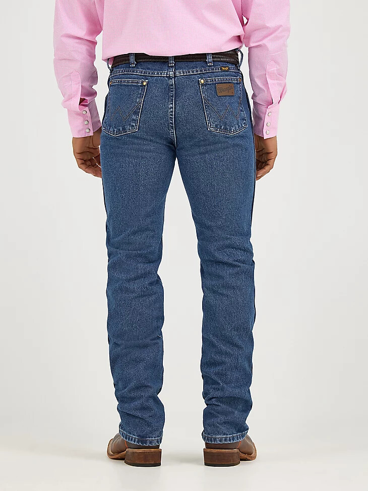 jean de corte vaquero entallado premium performance cowboy cut color piedra oscura