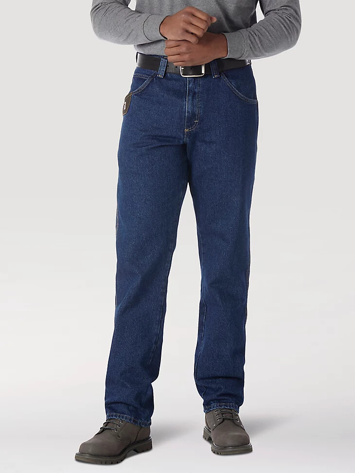 wrangler riggs workwear jean de cinco bolsillos índigo antiguo