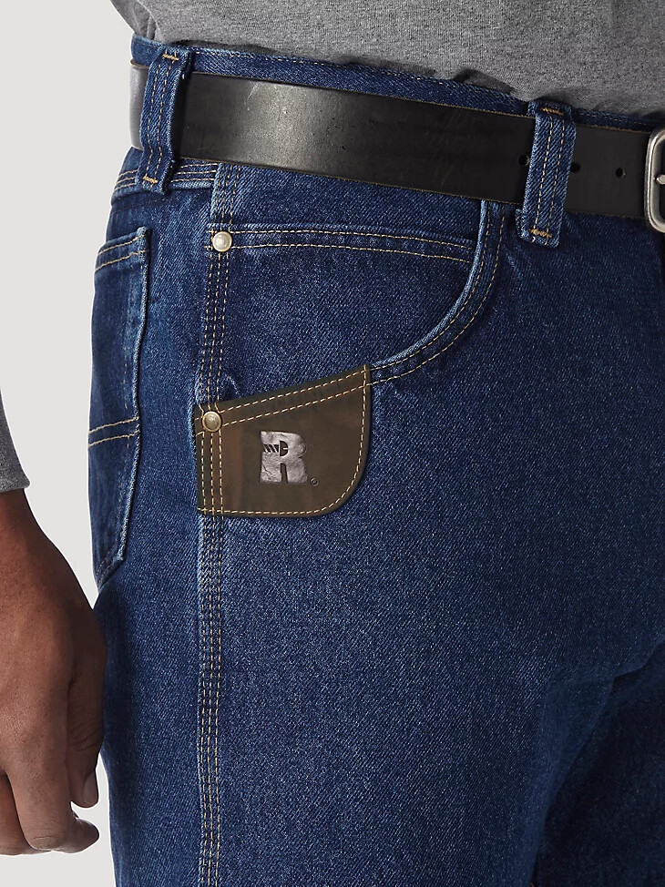 wrangler riggs workwear jean de cinco bolsillos índigo antiguo