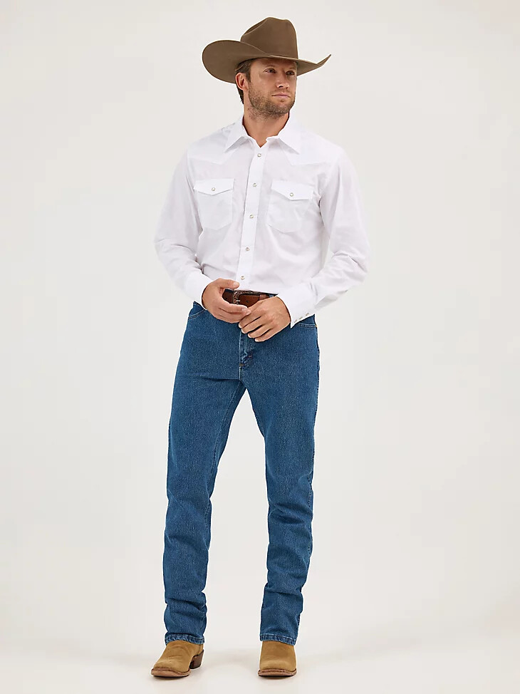 jean de corte vaquero de rendimiento premium comodidad avanzada ajuste regular y absorbente piedra vintage