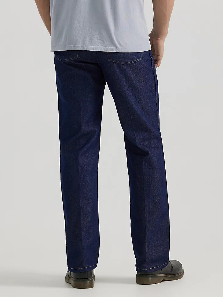 wrangler five star premium regular flex fit jean para hombre índigo oscuro