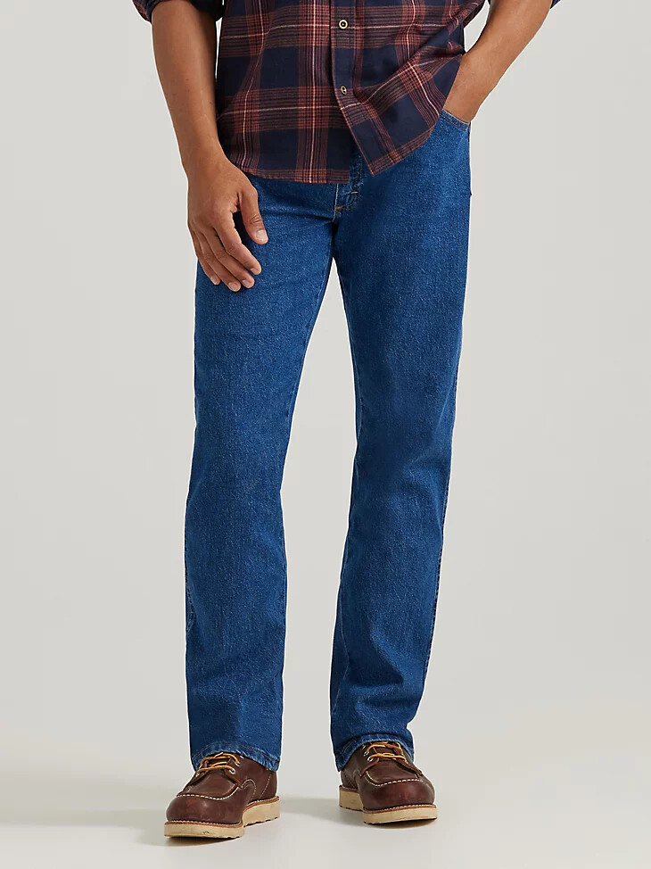 wrangler comfort solutions series comfort fit jean dark flex