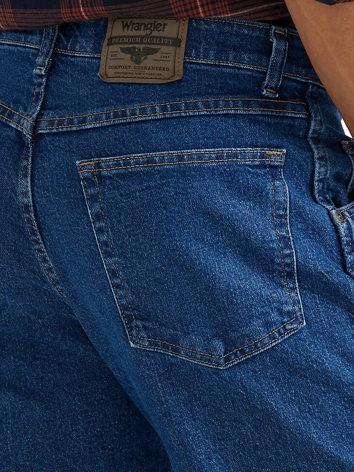 wrangler comfort solutions series comfort fit jean dark flex