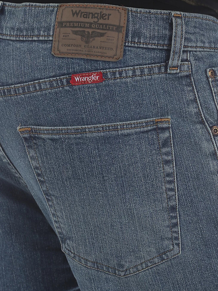 wrangler five star premium denim flex for comfort jean de corte recto tombstone