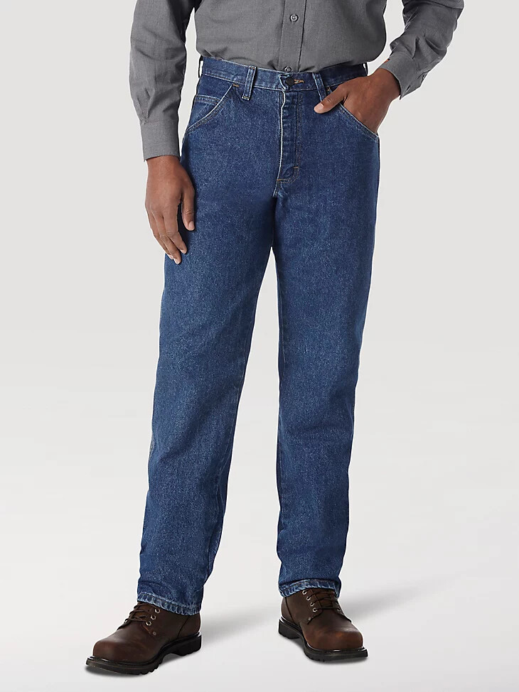 wrangler fr riggs vaqueros de corte relajado resistentes al fuego resistente al fuego