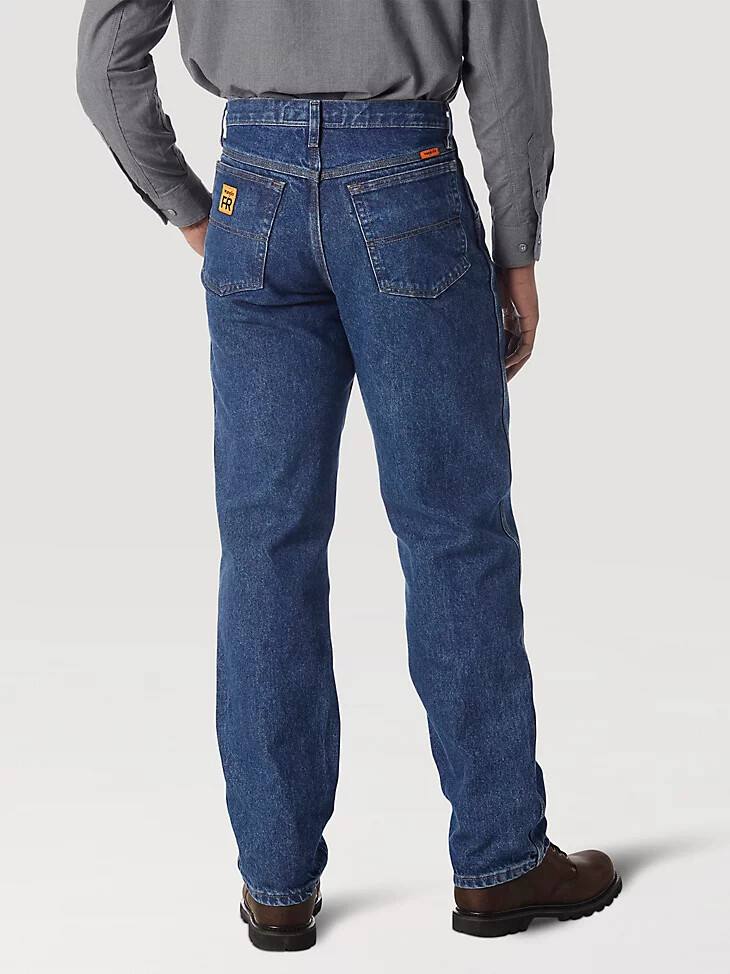 wrangler fr riggs vaqueros de corte relajado resistentes al fuego resistente al fuego