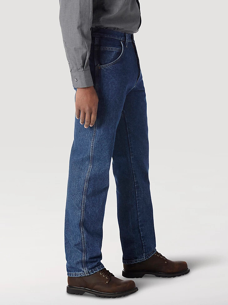 wrangler fr riggs vaqueros de corte relajado resistentes al fuego resistente al fuego
