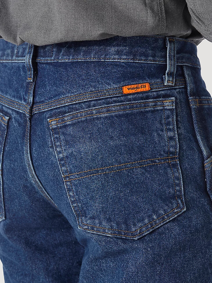 wrangler fr riggs vaqueros de corte relajado resistentes al fuego resistente al fuego