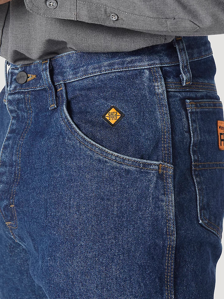 wrangler fr riggs vaqueros de corte relajado resistentes al fuego resistente al fuego