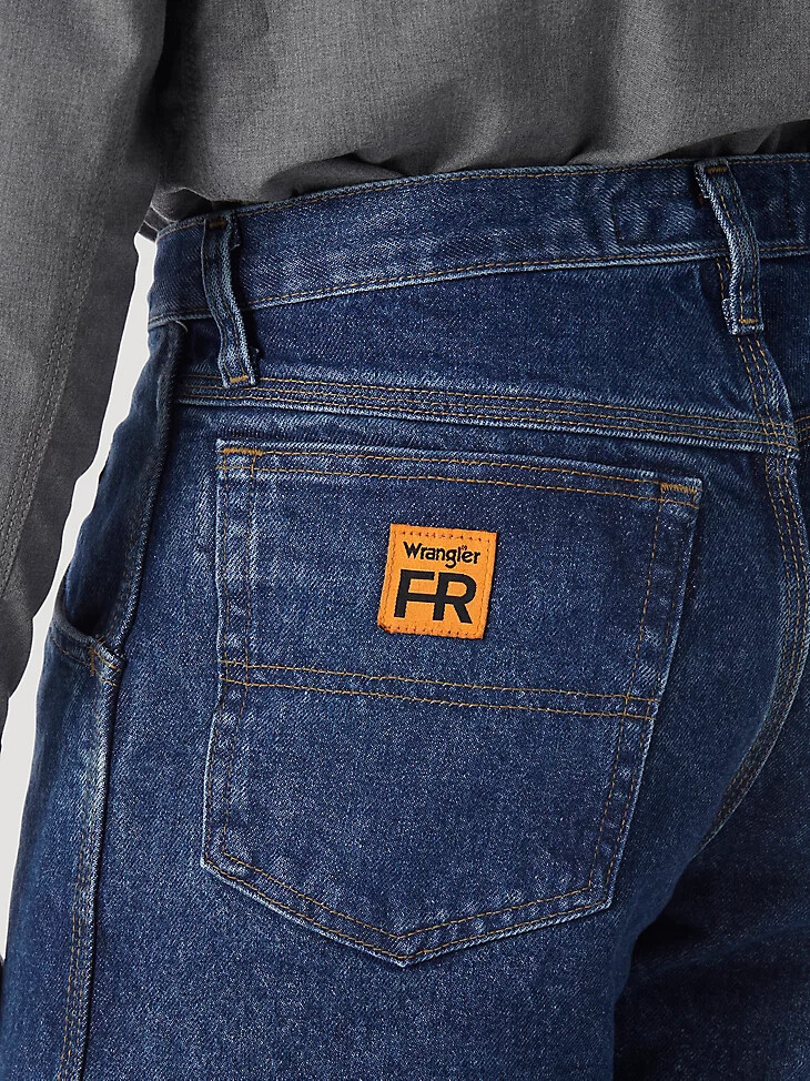 wrangler fr riggs vaqueros de corte relajado resistentes al fuego resistente al fuego