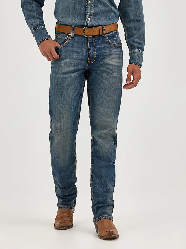 vaqueros wrangler retro de corte ajustado y pierna recta para hombre bozeman