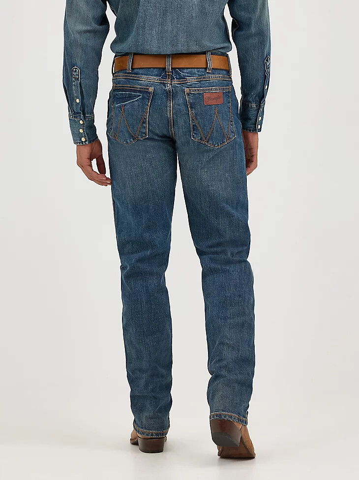 vaqueros wrangler retro de corte ajustado y pierna recta para hombre bozeman