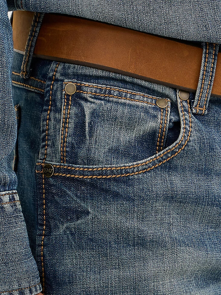 vaqueros wrangler retro de corte ajustado y pierna recta para hombre bozeman