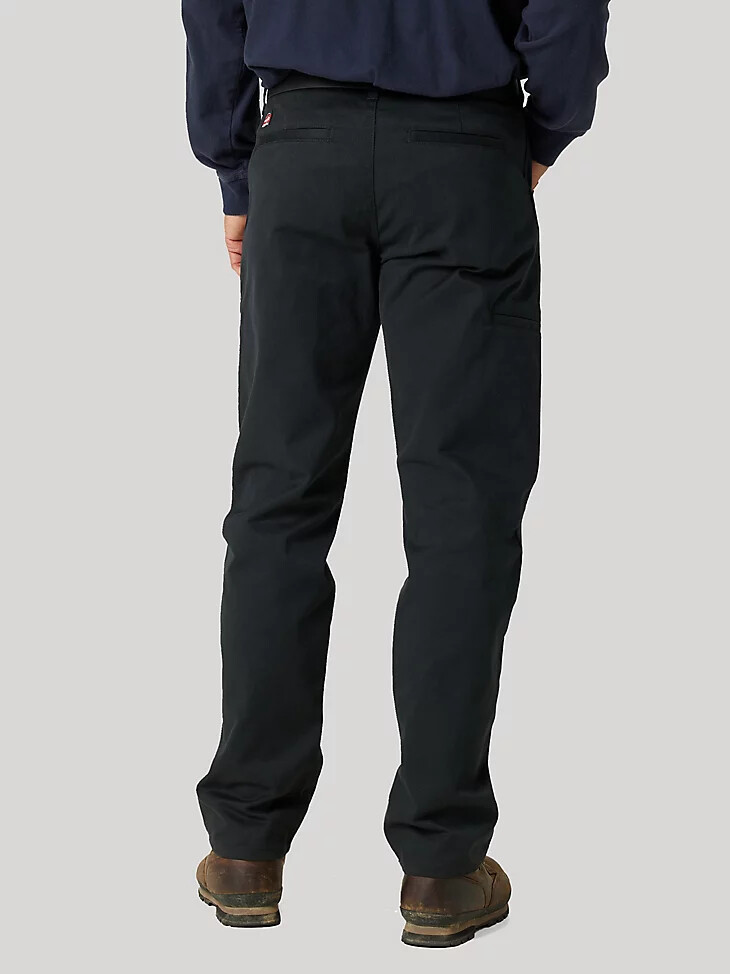 pantalón recto relajado wrangler workwear negro azabache