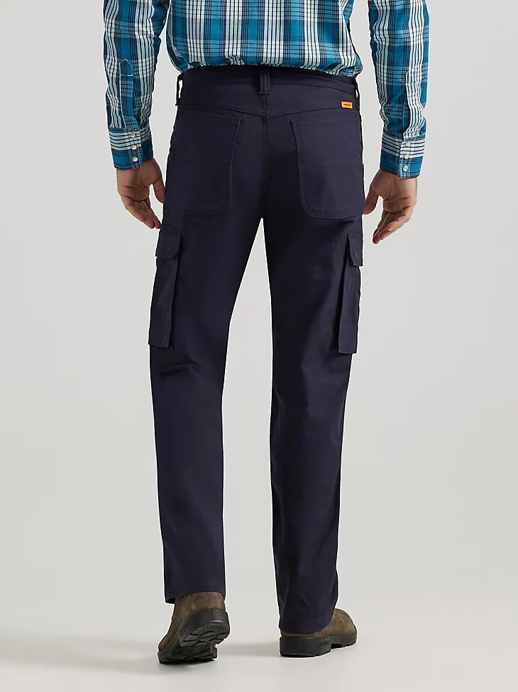 pantalón ranger holgado wrangler fr ignífugo ripstop elástico azul marino