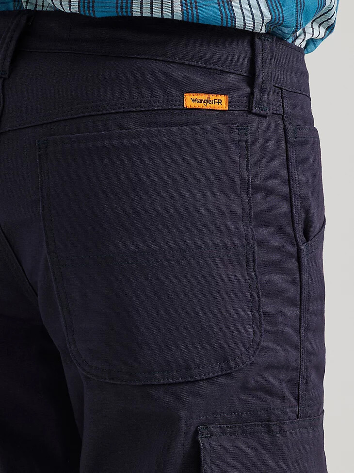 pantalón ranger holgado wrangler fr ignífugo ripstop elástico azul marino