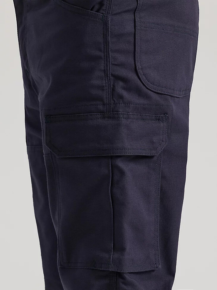 pantalón ranger holgado wrangler fr ignífugo ripstop elástico azul marino