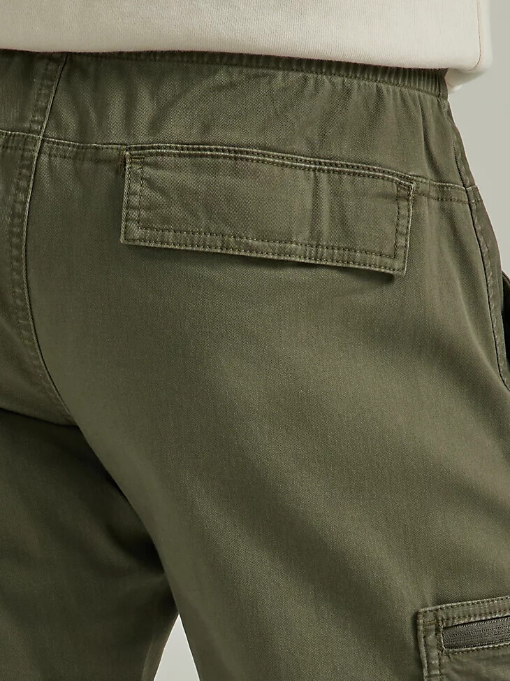 pantalón cargo damien cónico para hombre color oliva