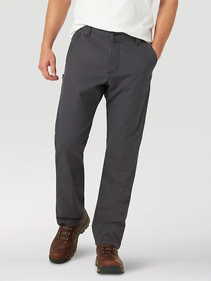 pantalón utilitario resistente para exteriores wrangler para hombre color antracita