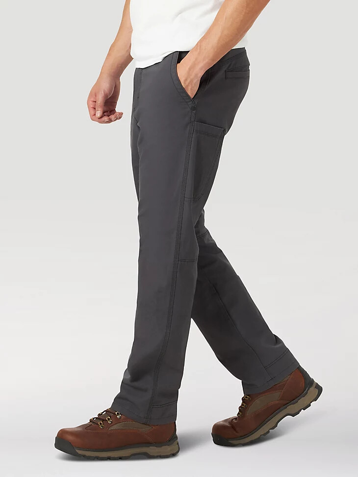 pantalón utilitario resistente para exteriores wrangler para hombre color antracita
