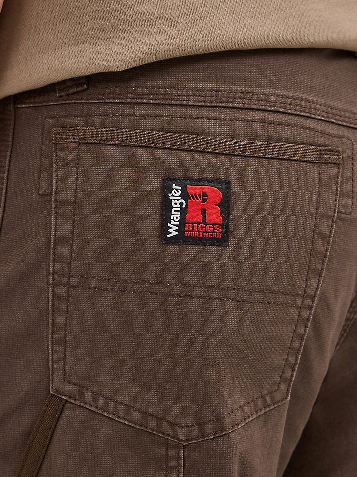 pantalón de trabajo utilitario wrangler riggs workwear color café