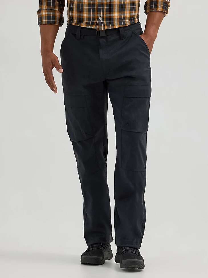 pantalón cargo relajado wrangler atg para hombre negro azabache