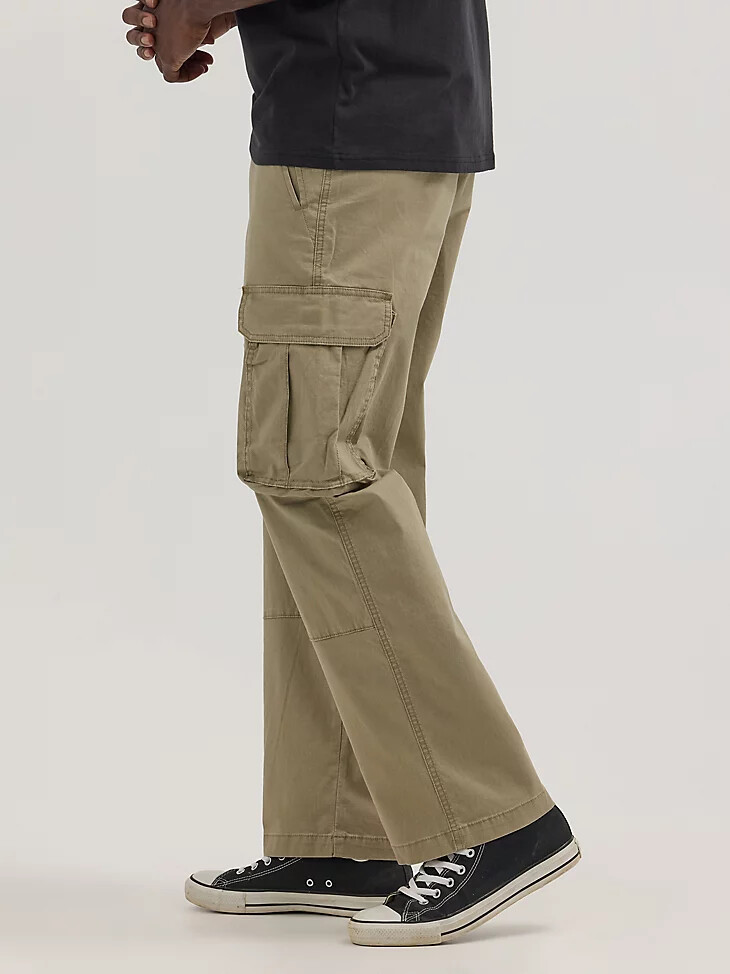 pantalón cargo ripstop para hombre color caqui militar vintage