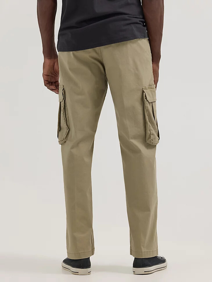 pantalón cargo ripstop para hombre color caqui militar vintage