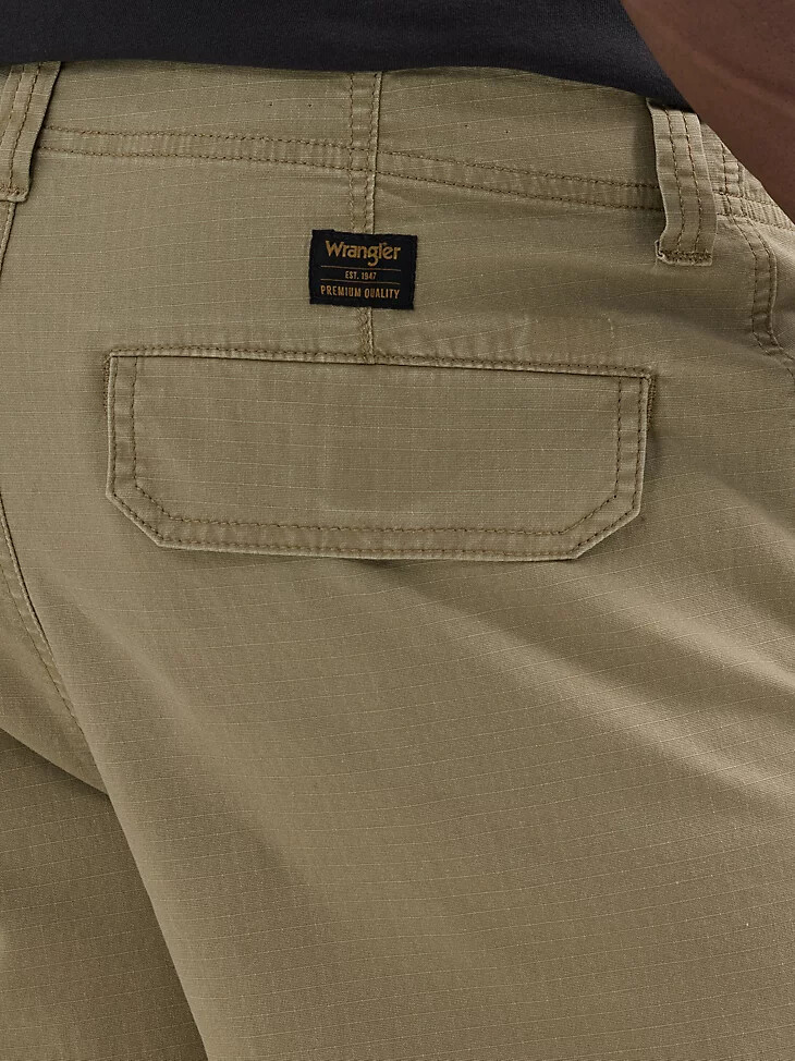 pantalón cargo ripstop para hombre color caqui militar vintage