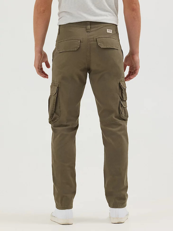 pantalón cargo cónico wrangler flex para hombre color verde pino