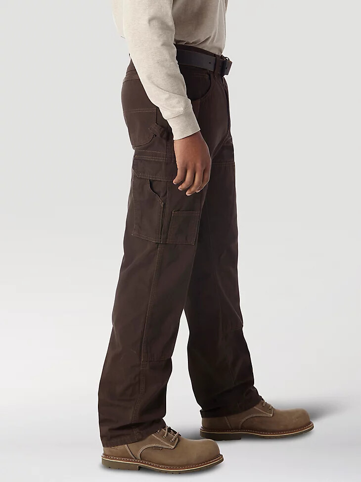 pantalón cargo wrangler riggs workwear ripstop ranger marrón oscuro
