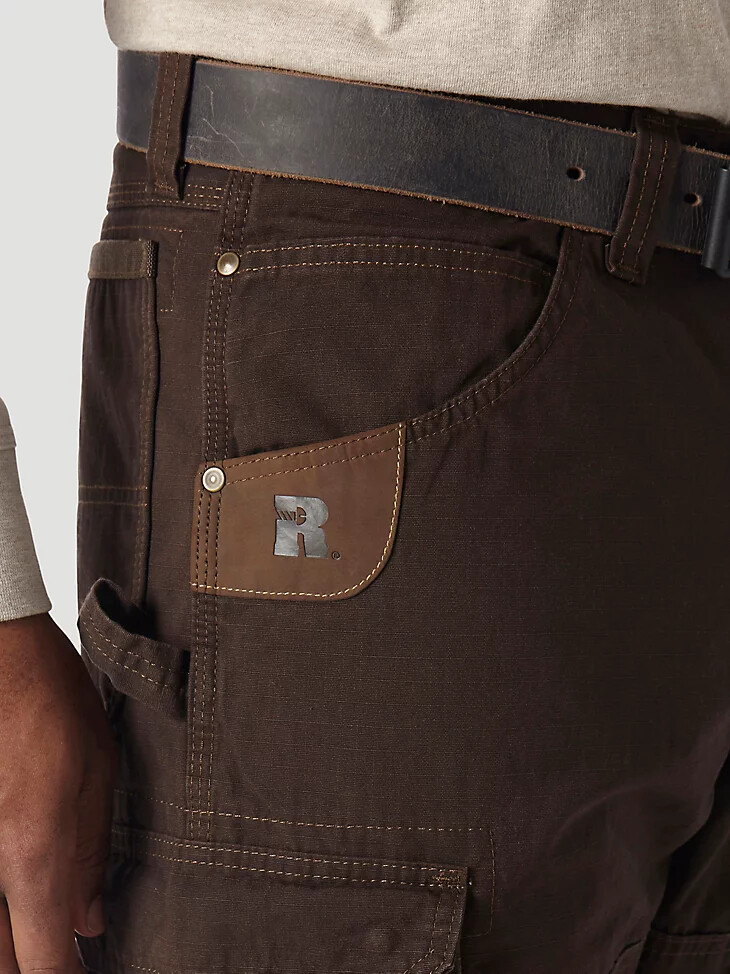 pantalón cargo wrangler riggs workwear ripstop ranger marrón oscuro