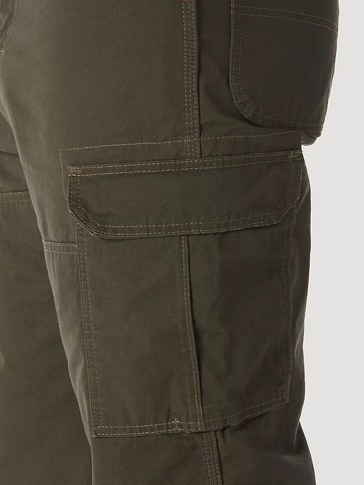 pantalón ranger con forro ripstop de wrangler riggs workwear loden
