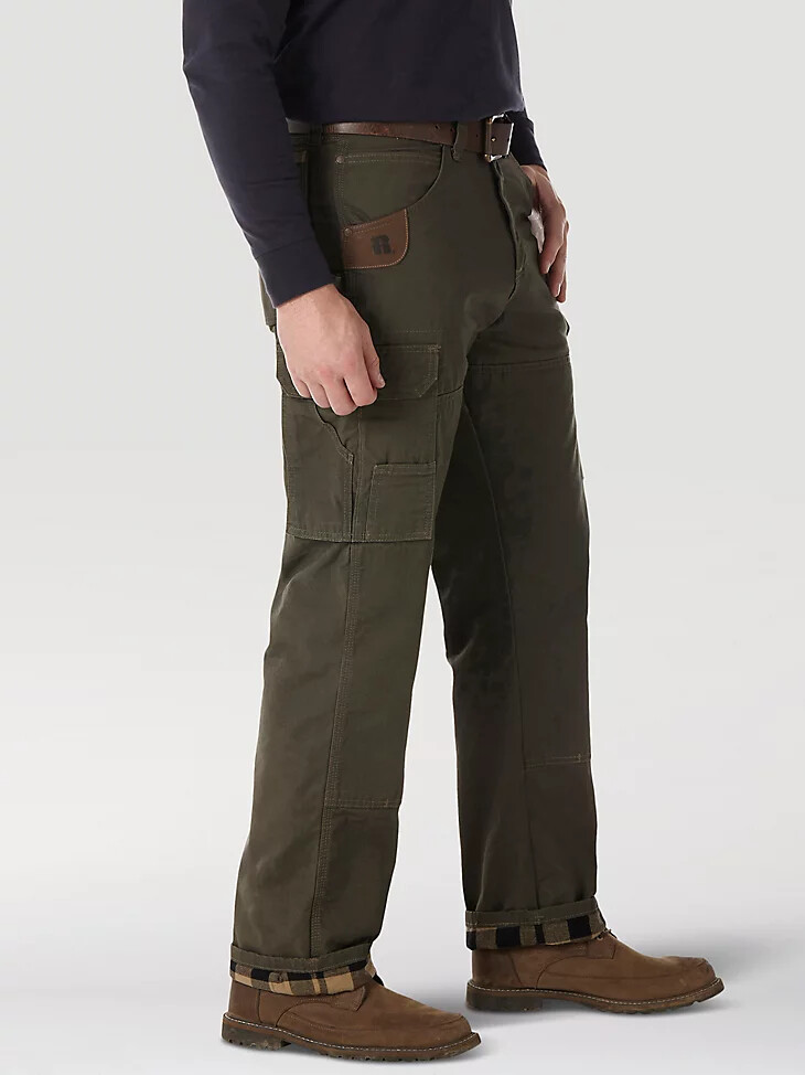 pantalón ranger con forro ripstop de wrangler riggs workwear loden