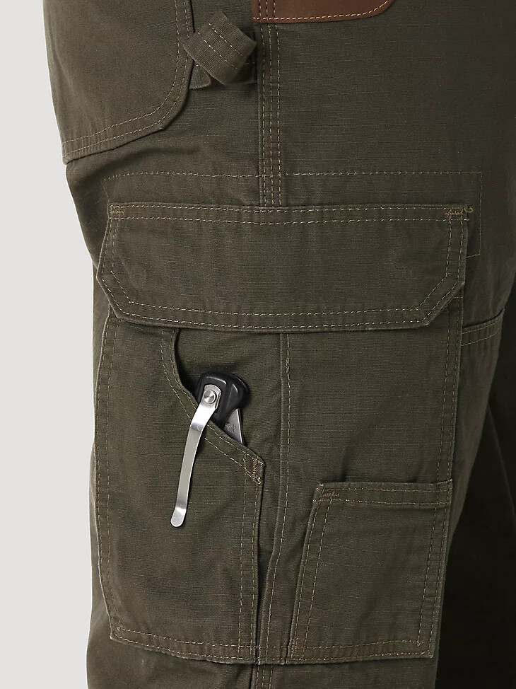 pantalón ranger con forro ripstop de wrangler riggs workwear loden