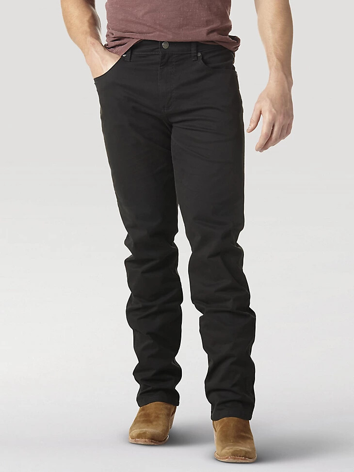 pantalón recto wrangler retro slim fit para hombre color negro
