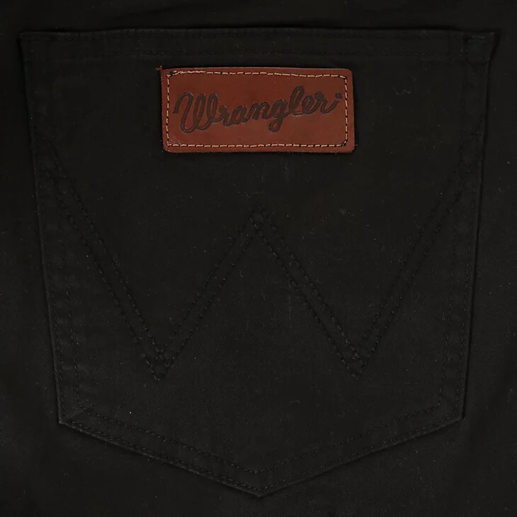 pantalón recto wrangler retro slim fit para hombre color negro
