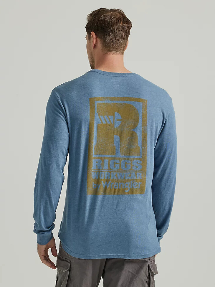 camiseta gráfica de manga larga con espalda relajada wrangler riggs workwear mar de bering