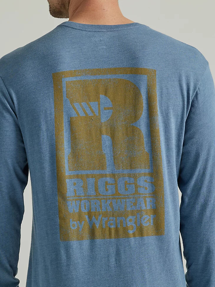 camiseta gráfica de manga larga con espalda relajada wrangler riggs workwear mar de bering
