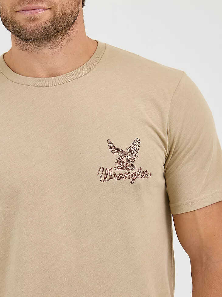 gabardina con camiseta wrangler desde 1947 para hombre color jaspeado