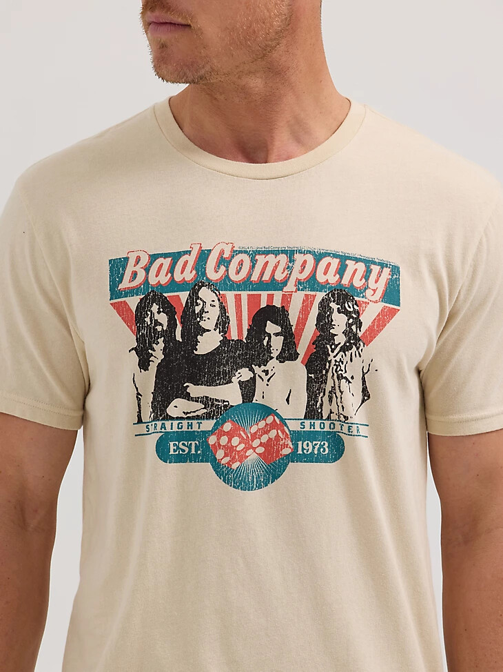 camiseta de concierto de bad company para hombre fog